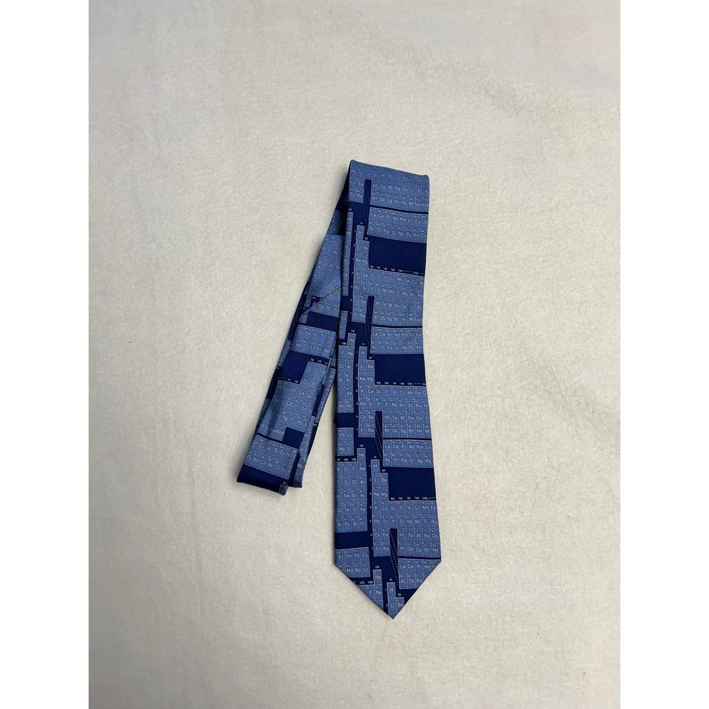Josh‎ Bach Mens Blue Periodic Table Silk Tie